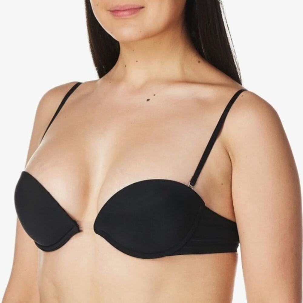 Wonderbra Black Ultimate Silhouette Multiway Underwire Bra 34B Sexy Pushup NEW